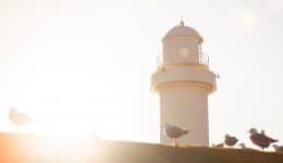 Wollongong Lighthouse at sunrise